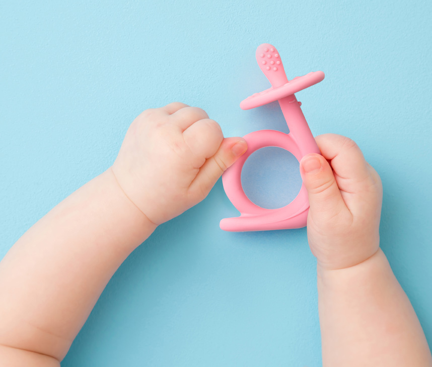 silikonowe gryzaki dla niemowląt